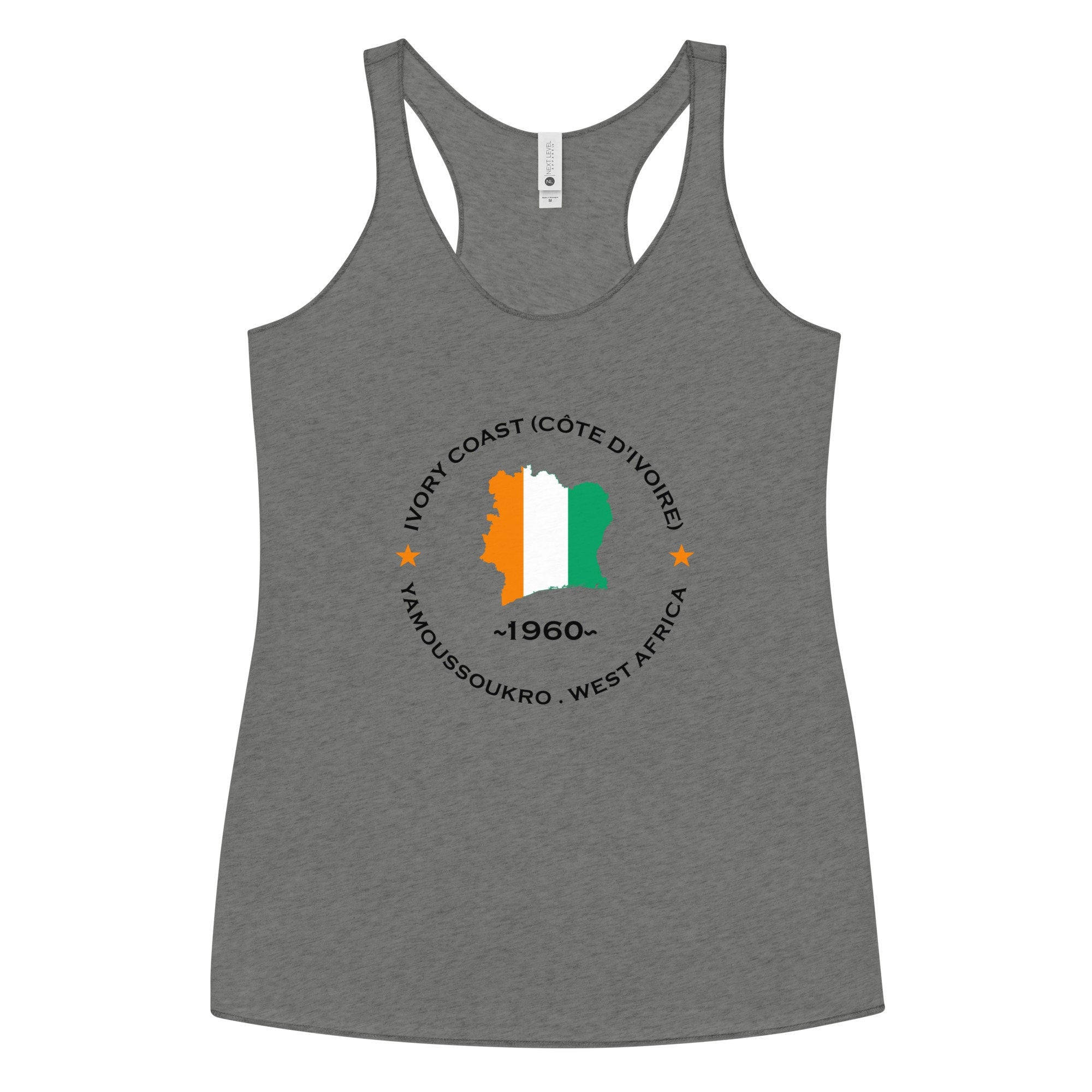 Ivory Coast (Côte d'Ivoire) Women's Racerback Tank